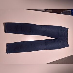 7 for all mankind mid rise skinny dark blue jeans